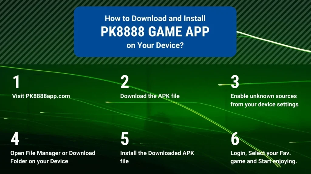 Download and Installation Steps of PK8888 Game App